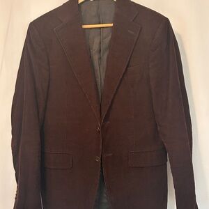 Canali Dark Brown Corduroy Blazer